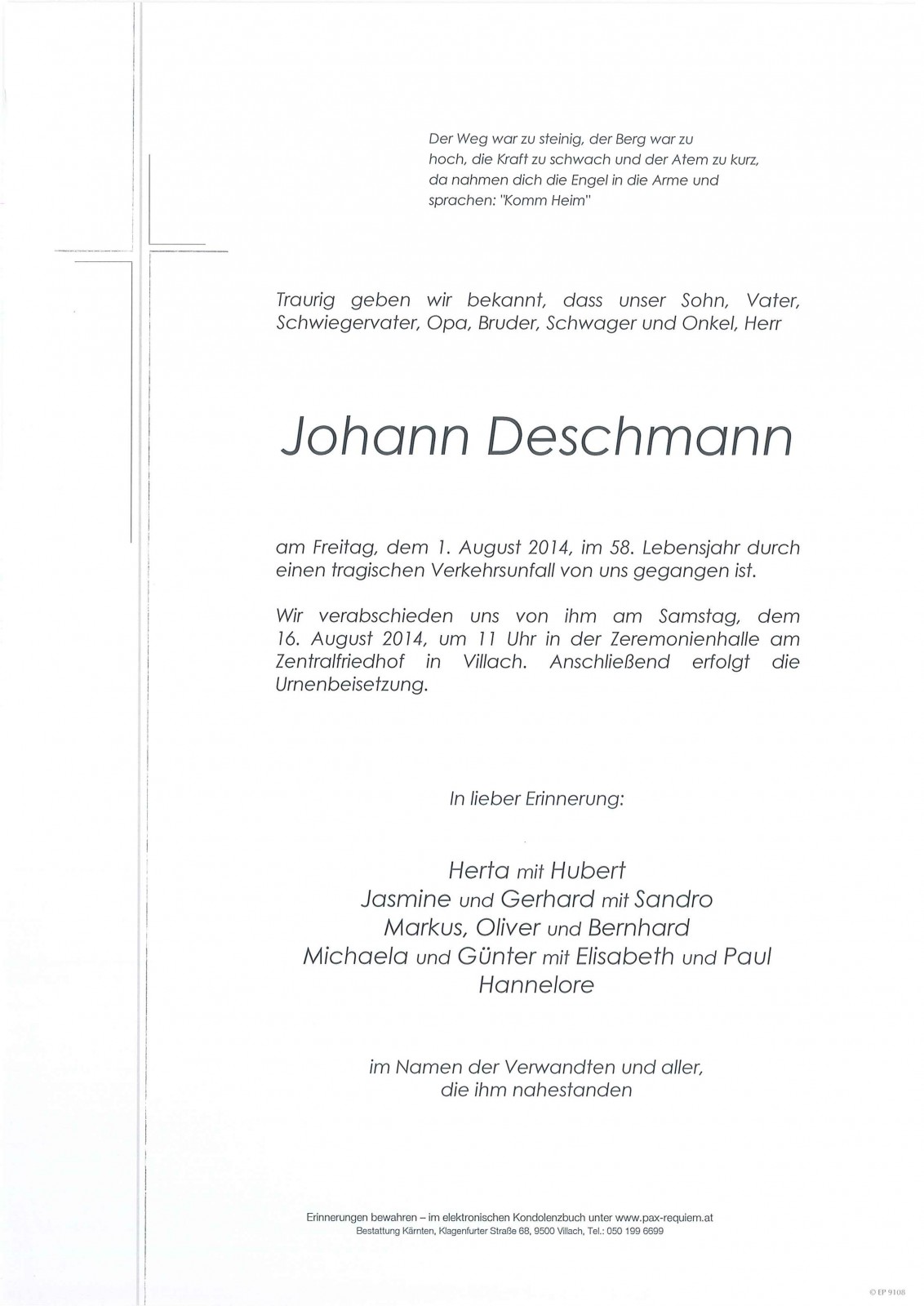 Parte Johann Deschmann