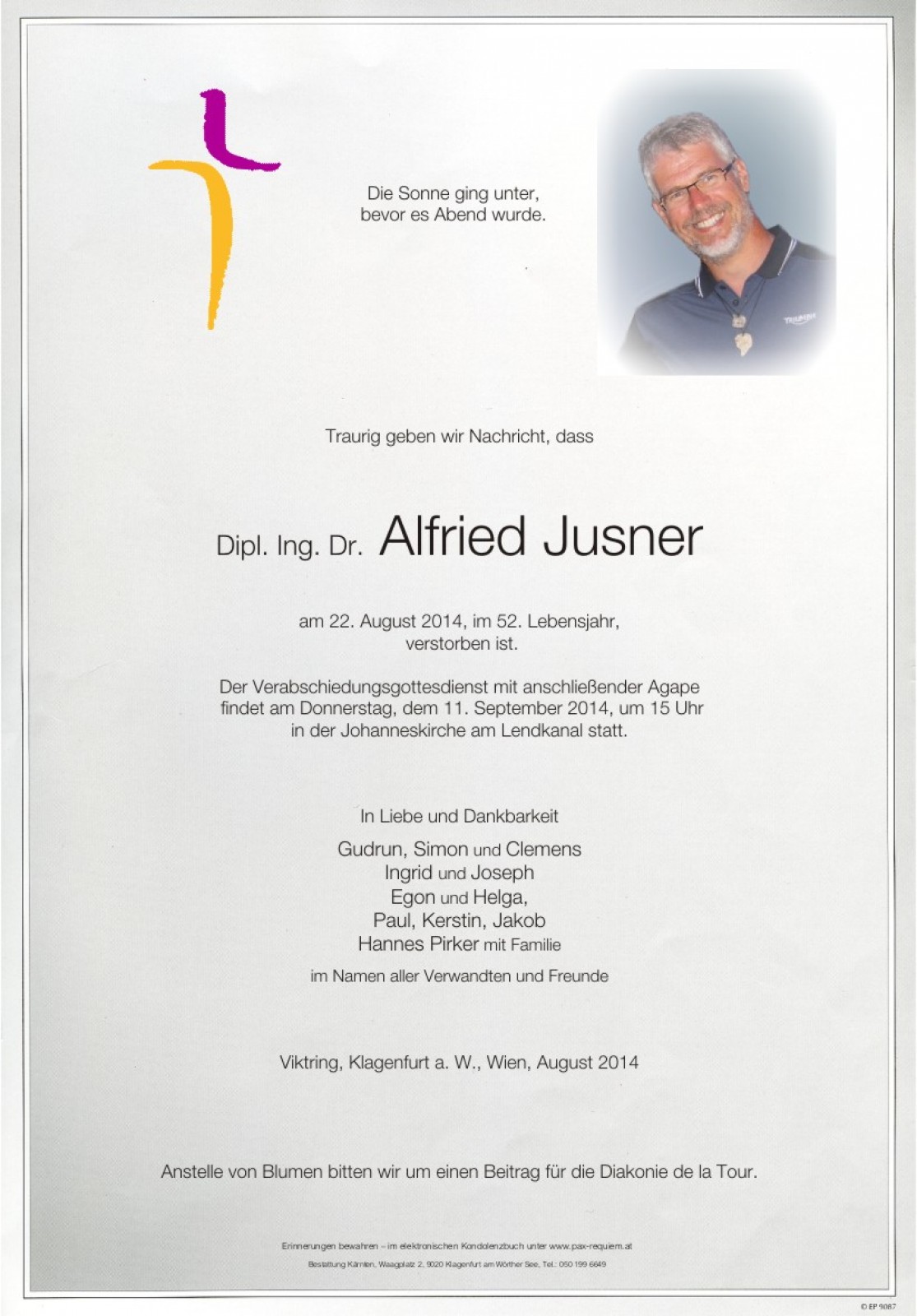 Parte Dipl.Ing. Dr. Alfried Jusner
