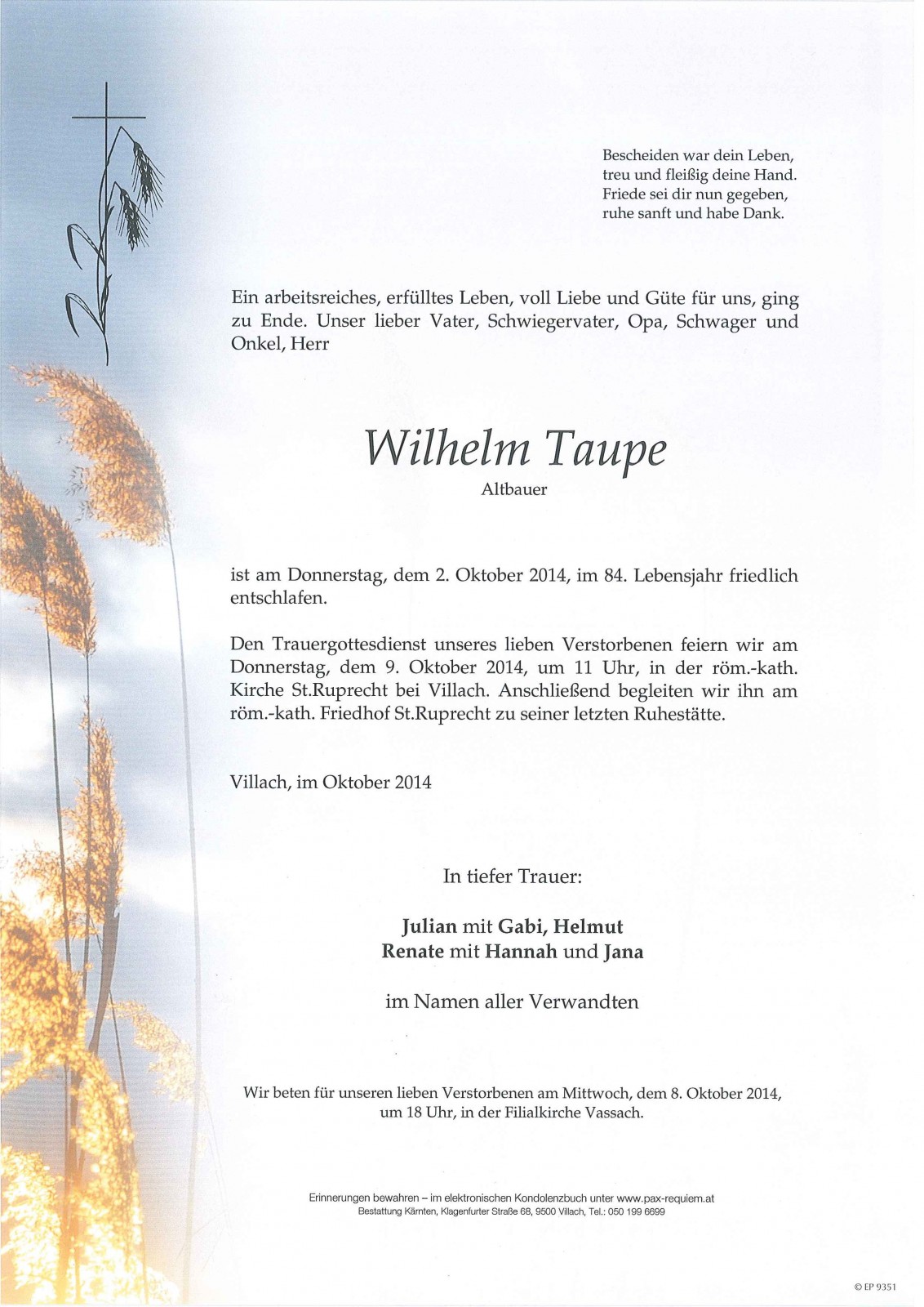 Parte Wilhelm Taupe