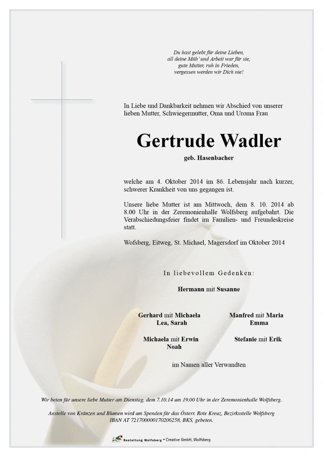 Parte Gertrude Wadler