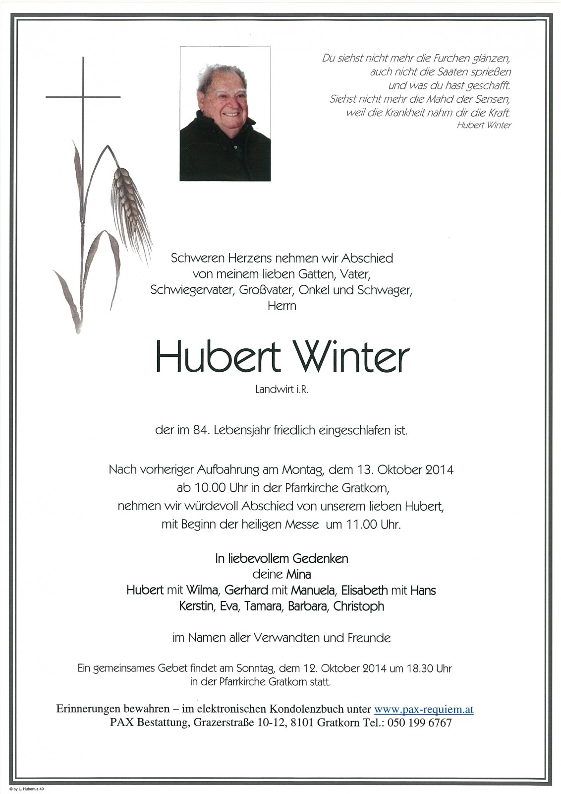 Parte Hubert Winter