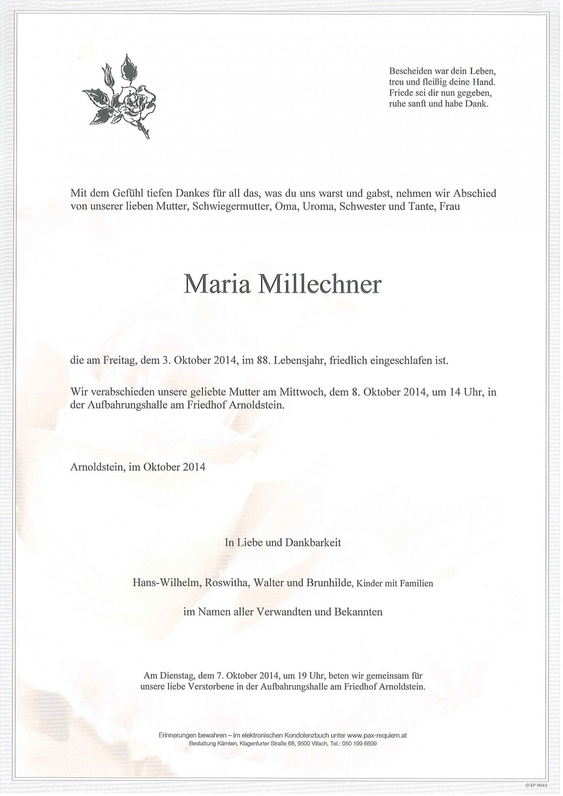 Parte Maria Milechner