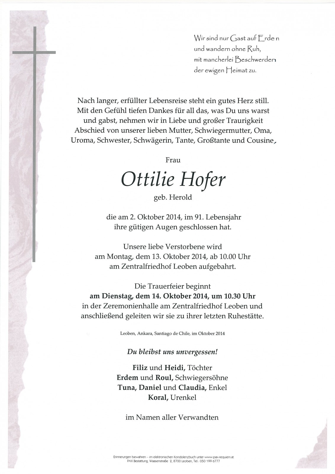 Parte Ottilie Hofer