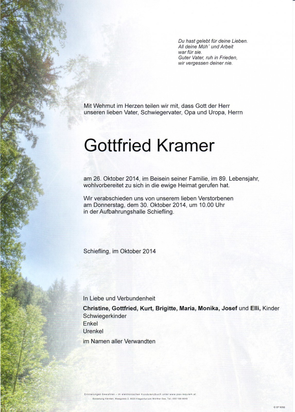Parte Gottfried Kramer