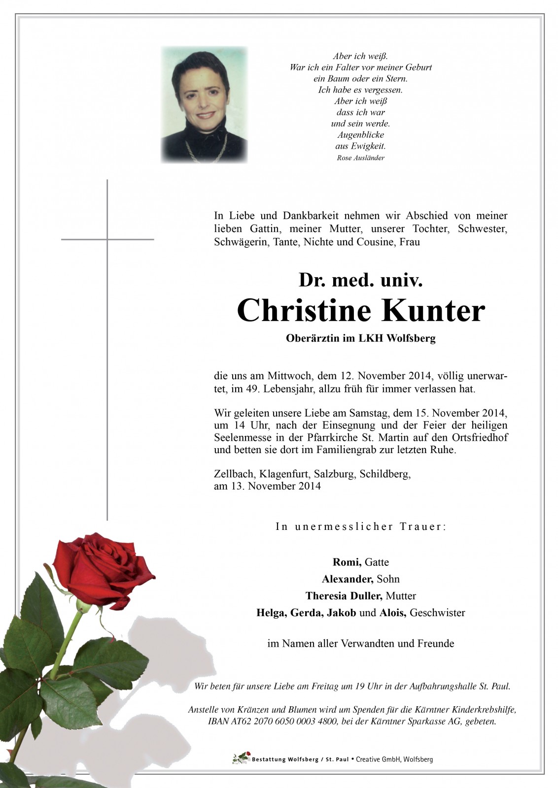 Parte von Dr. Med.Univ. Christine Kunter