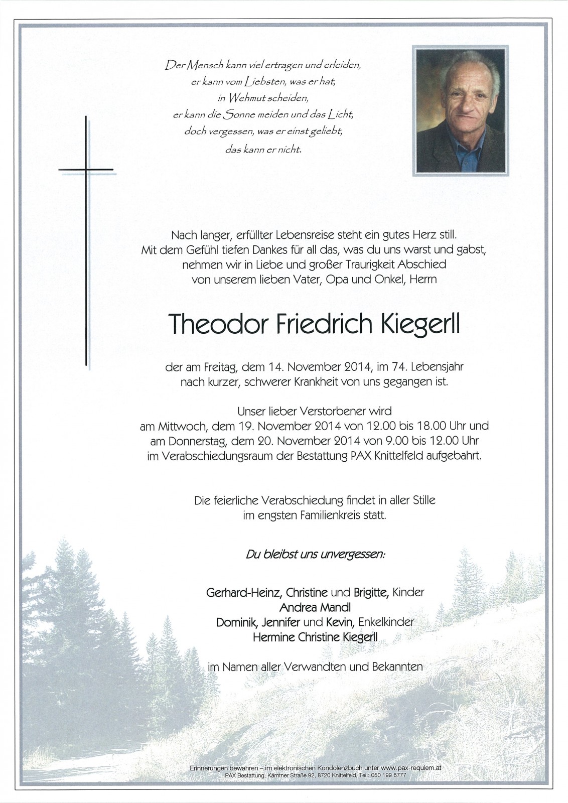 Parte Theodor Friedrich Kiegerll