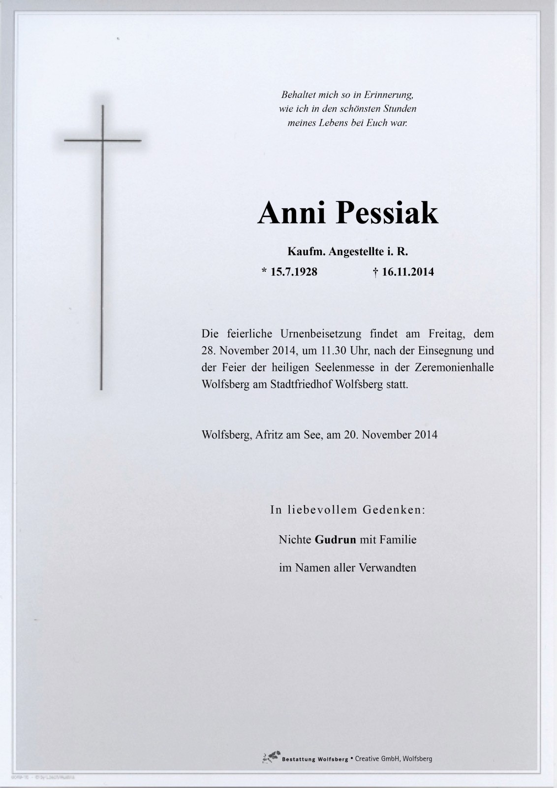 Parte Anna Antonia Pessiak