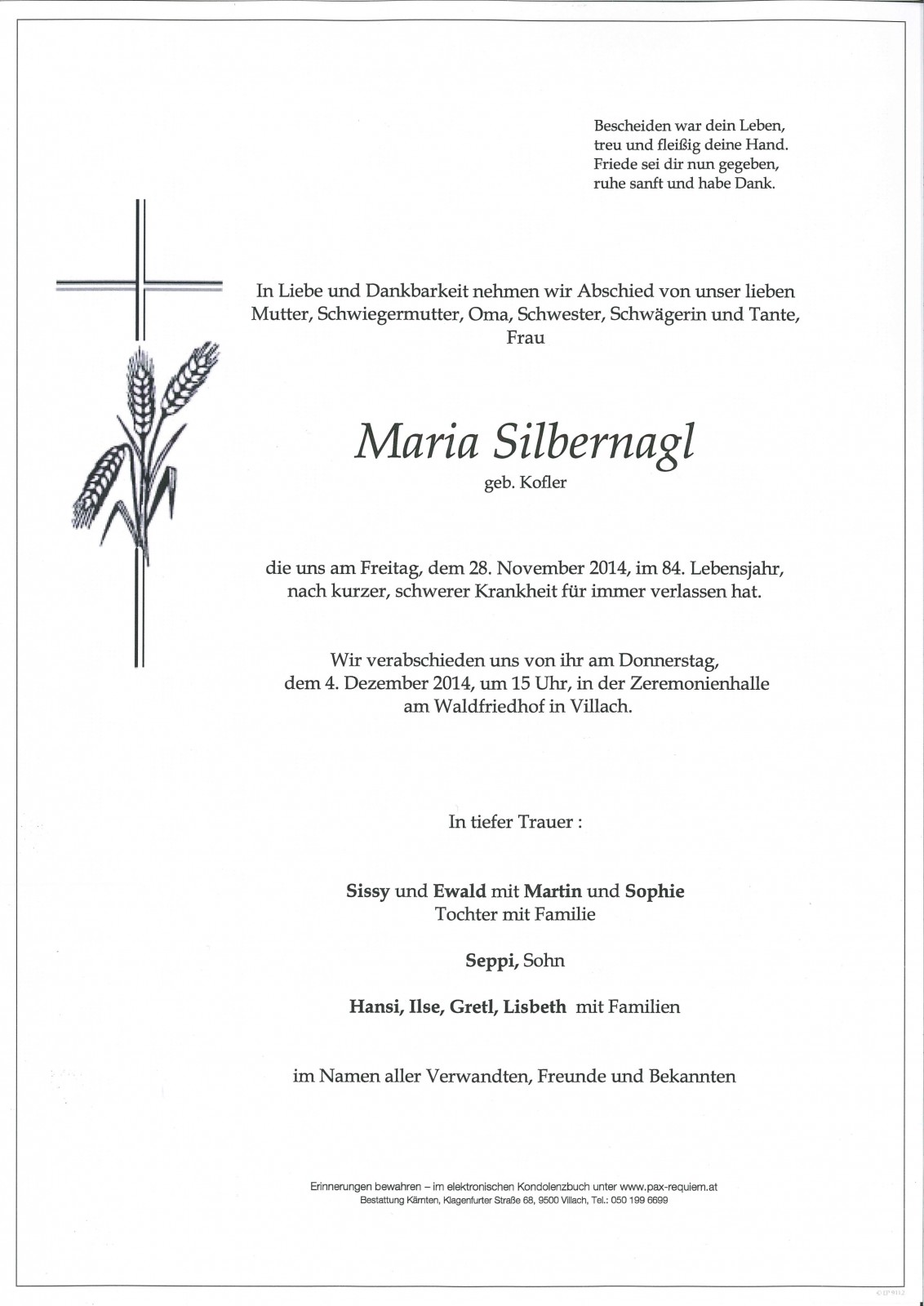 Parte Maria Silbernagl