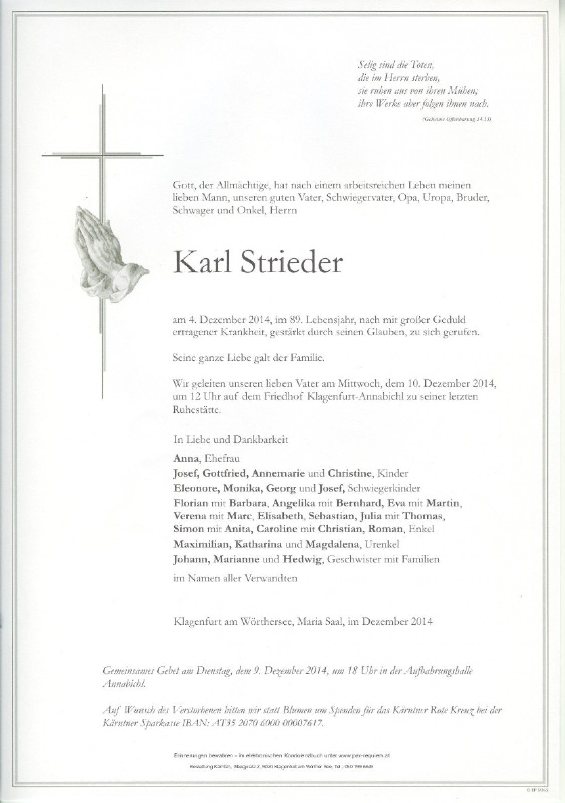 Parte Karl Strieder