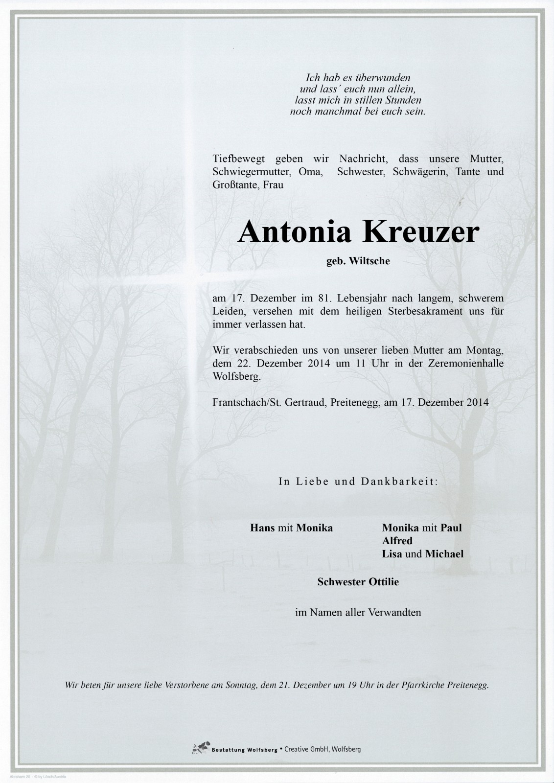 Parte Antonia Kreuzer