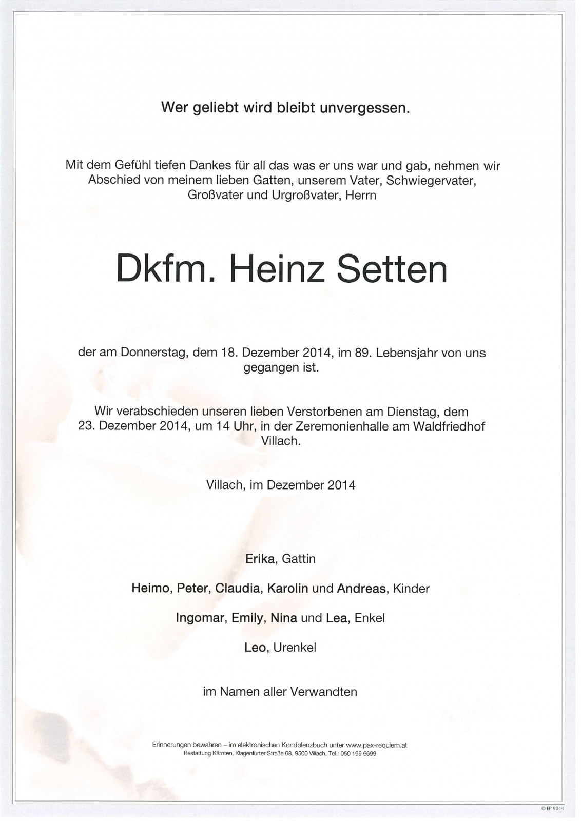 Parte Heinz Setten