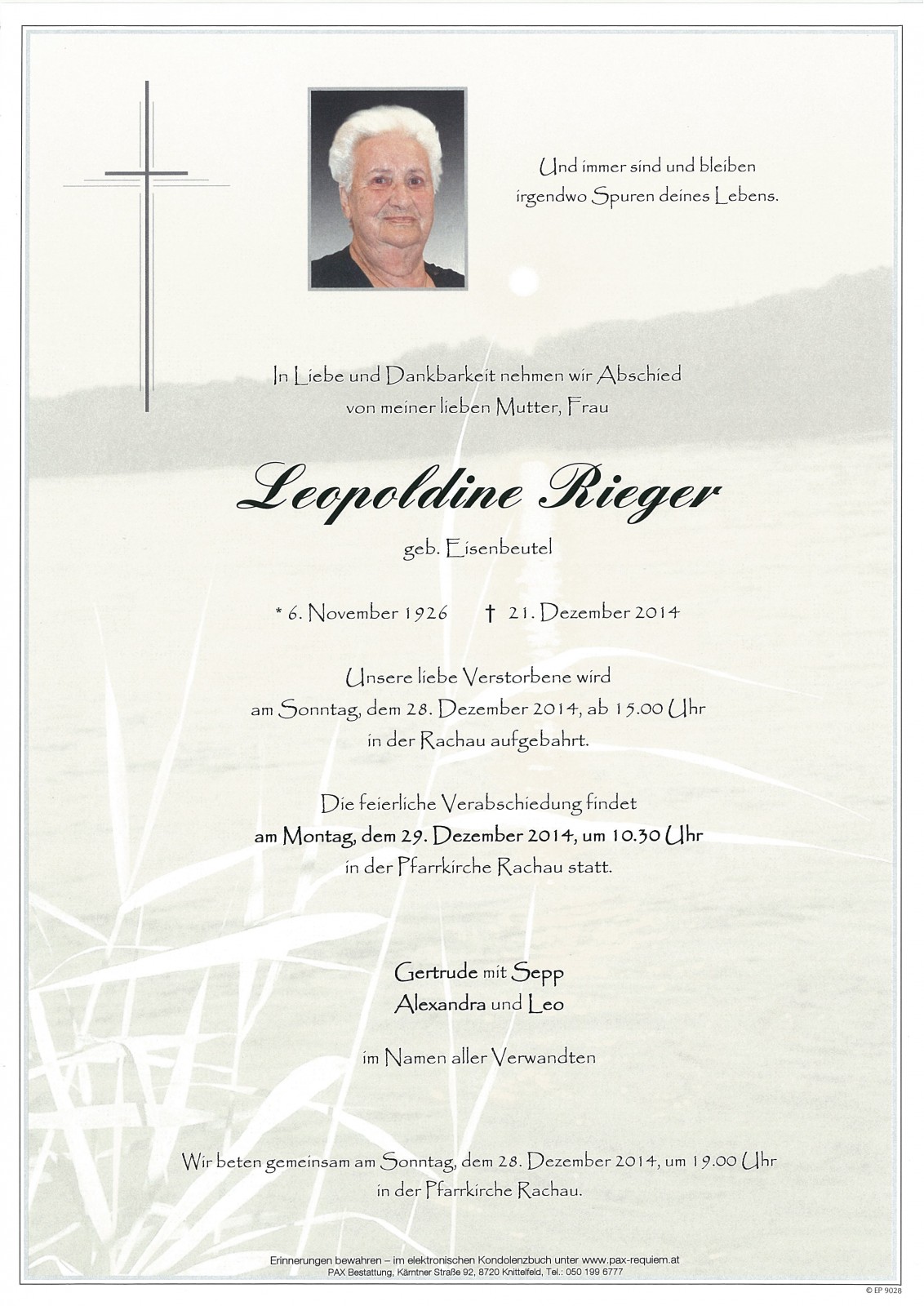 Parte Leopoldine Rieger