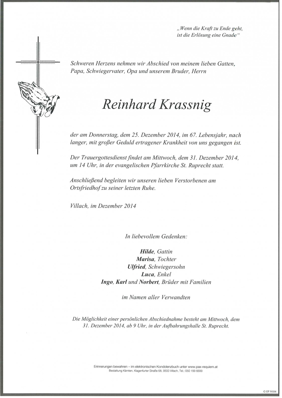 Parte Reinhard Krassnig
