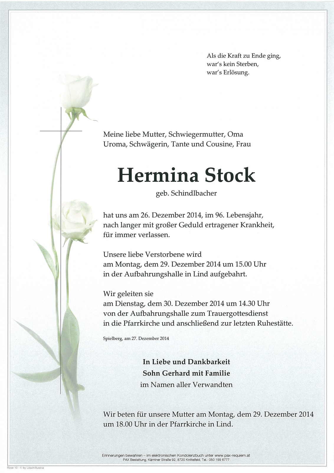 Parte Hermina Stock