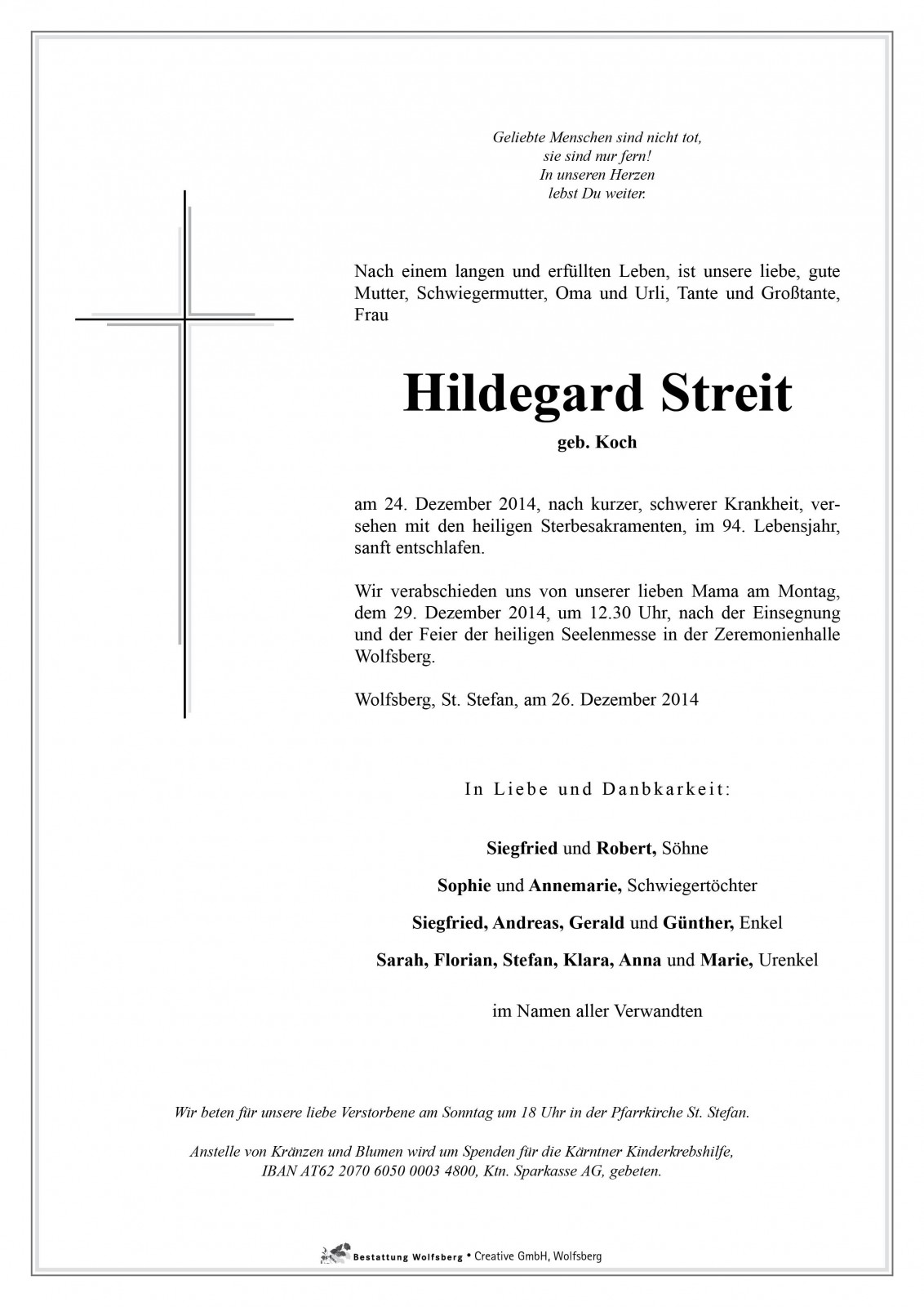 Parte Hildegard Streit
