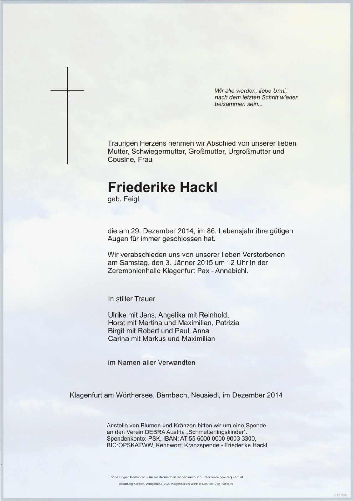 Parte Friederike Hackl