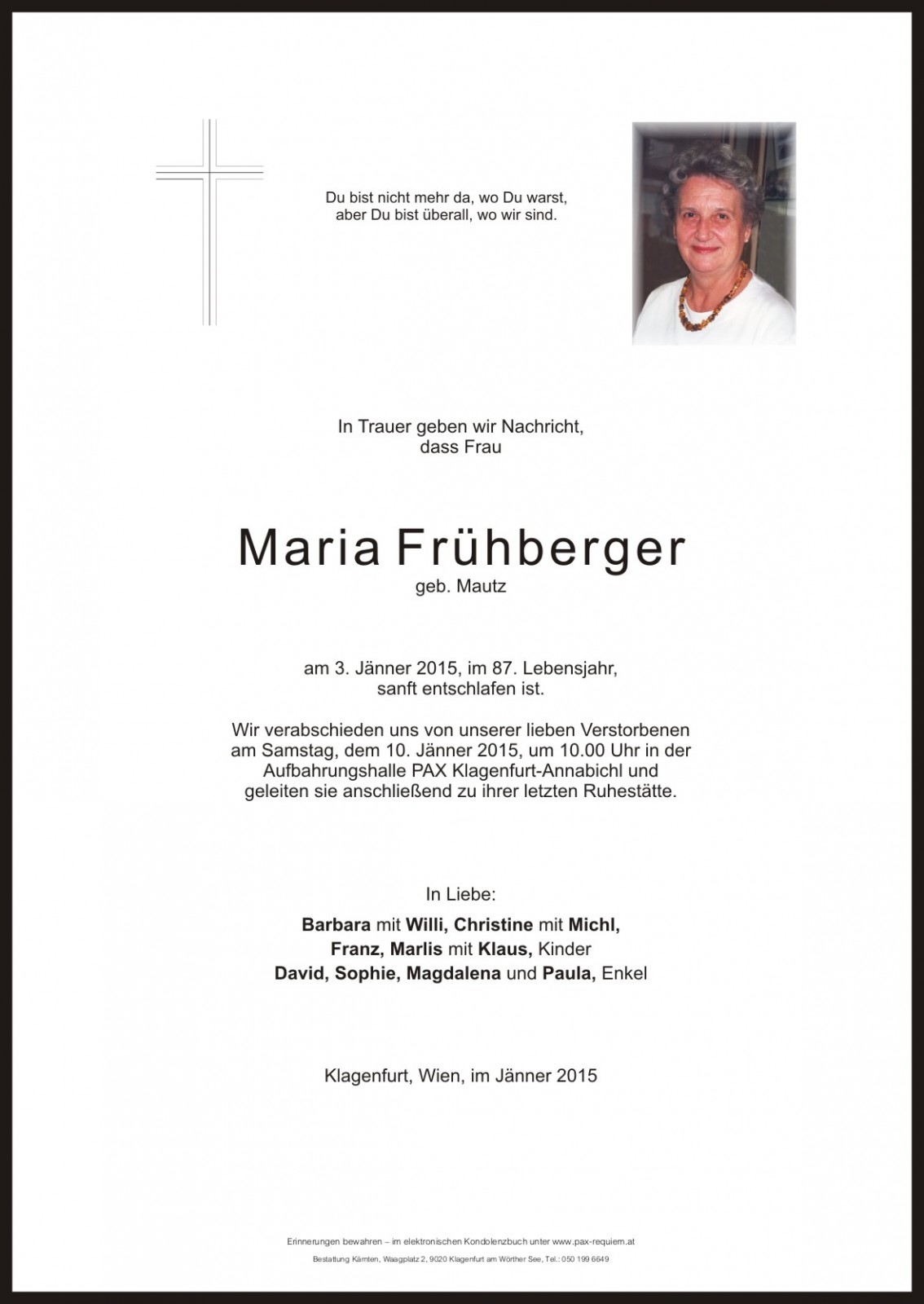 Parte Maria Frühberger