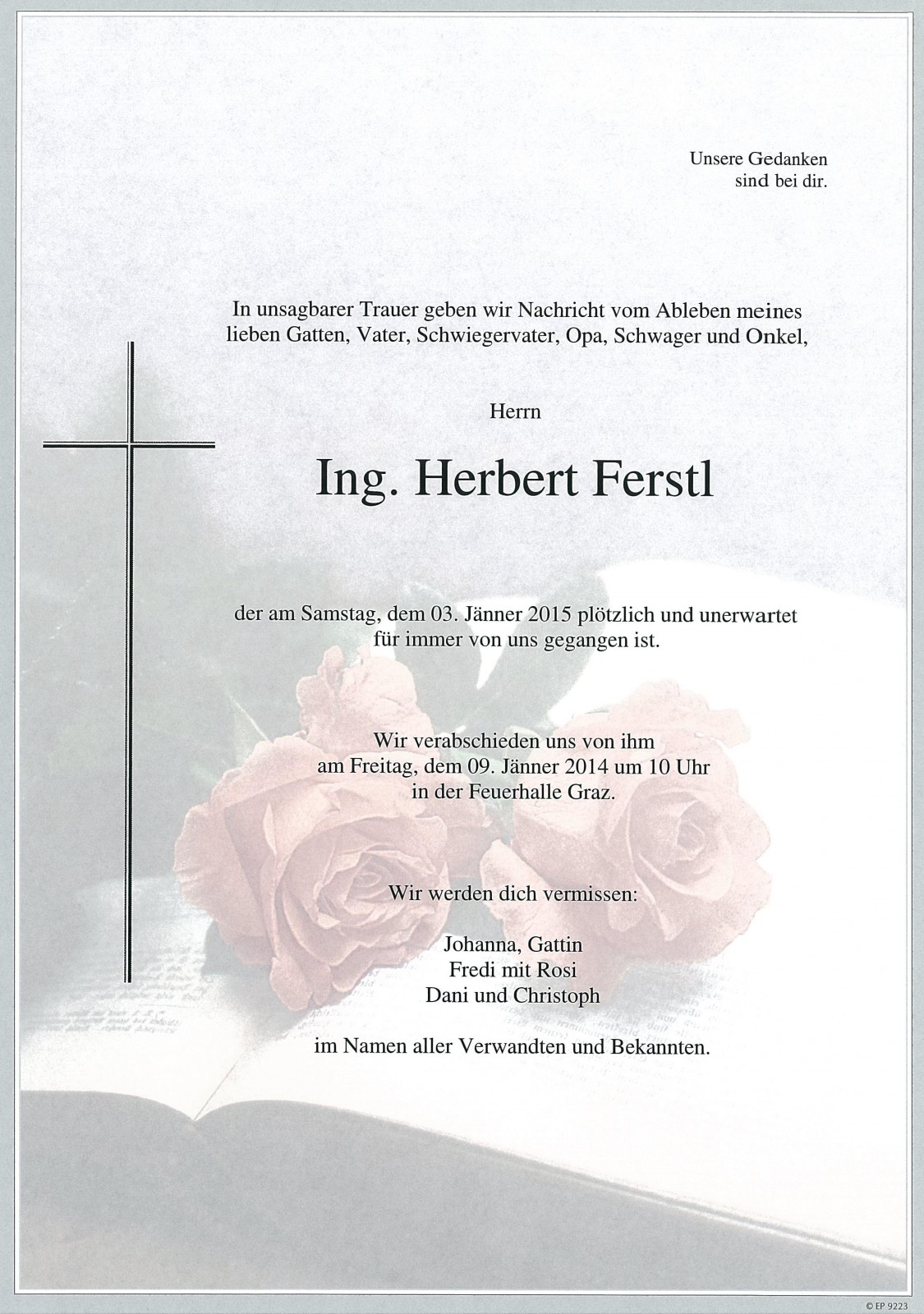 Parte Ing. Herbert Ferstl