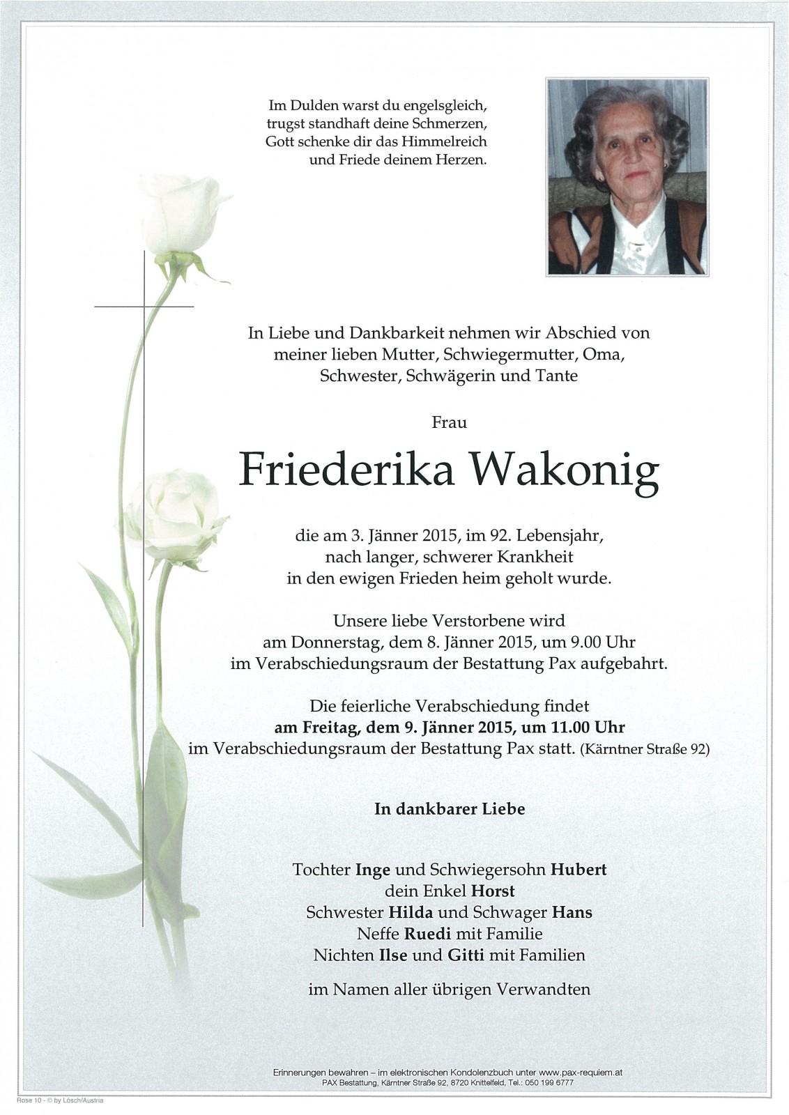 Parte Friederika Wakonig
