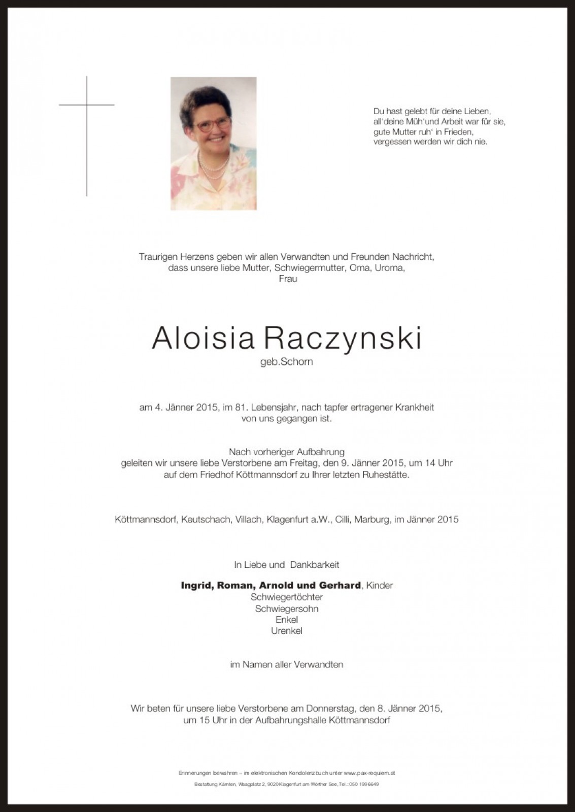 Parte Aloisia Raczynski
