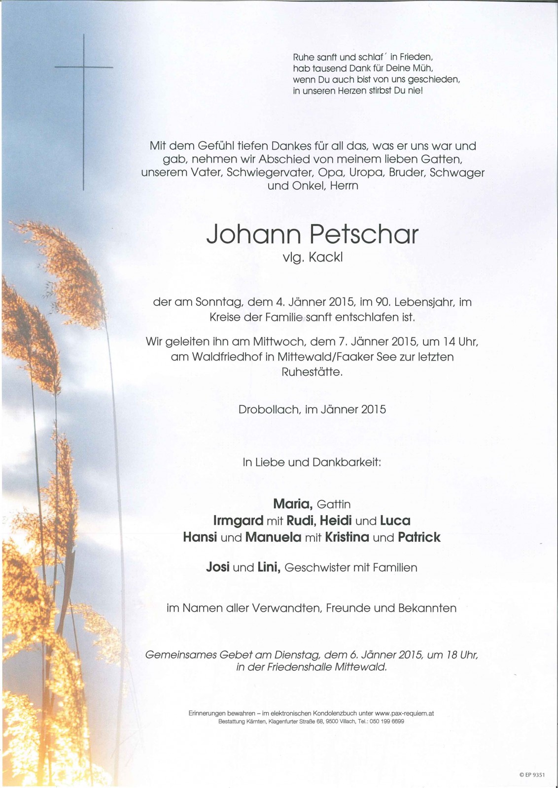 Parte Johann Petschar