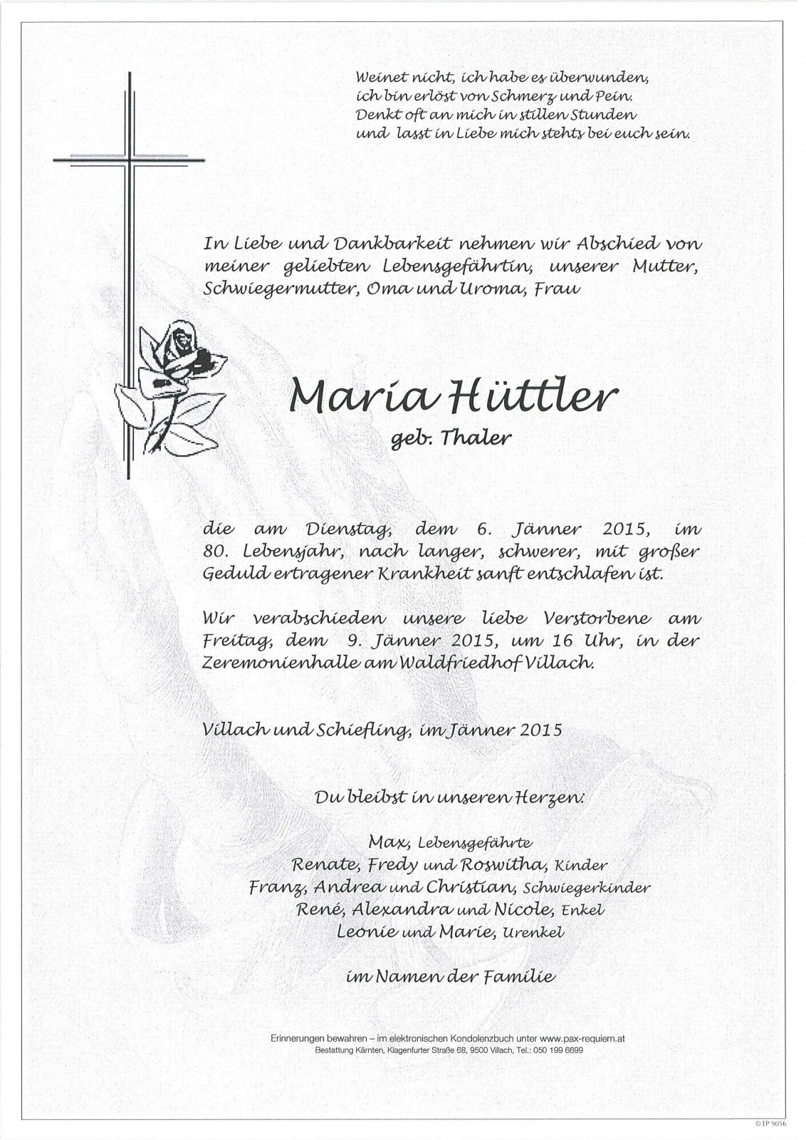 Parte Maria Hüttler