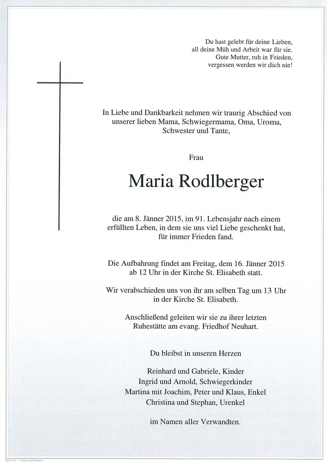 Parte Maria Rodlberger