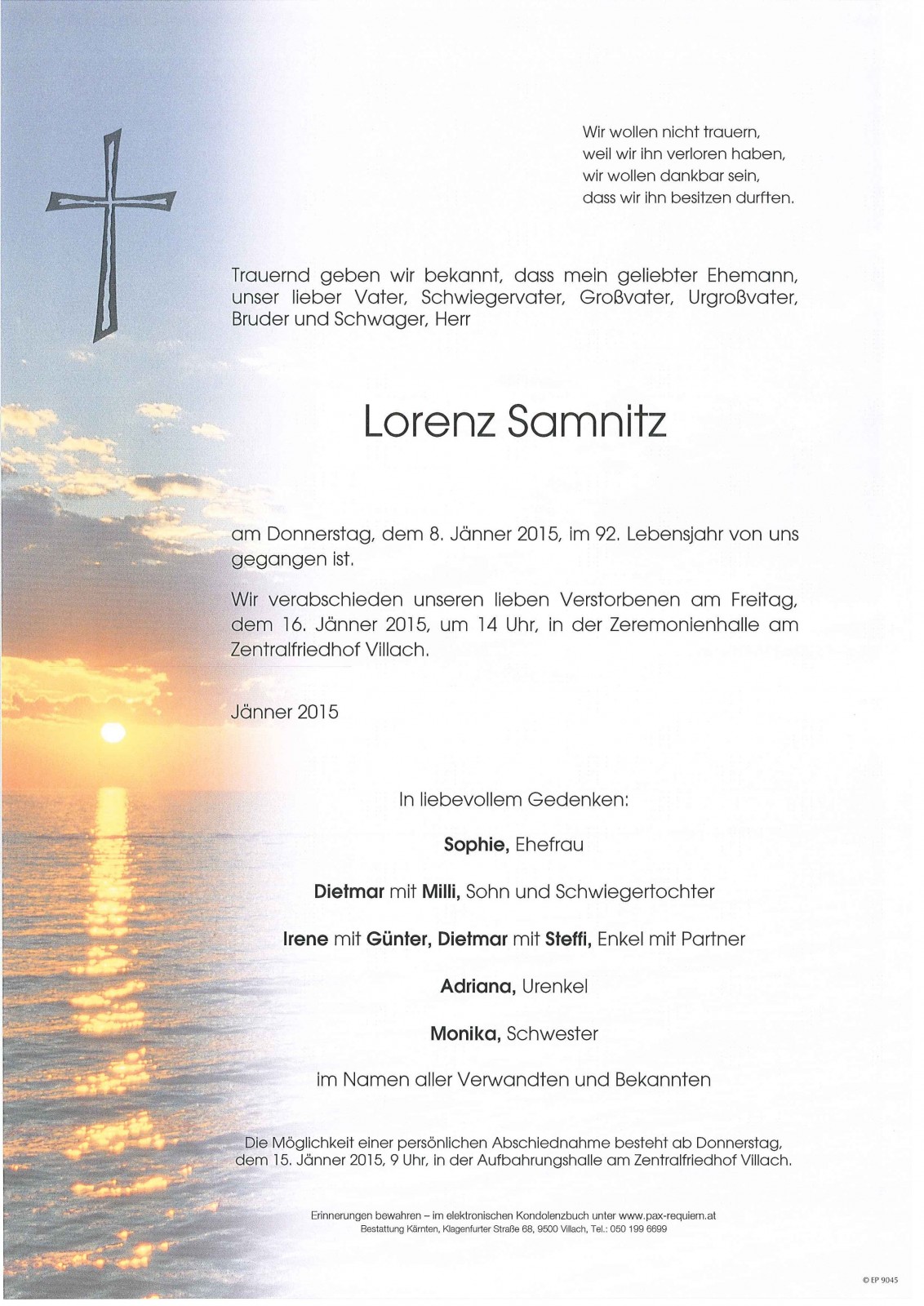 Parte von Lorenz Samnitz