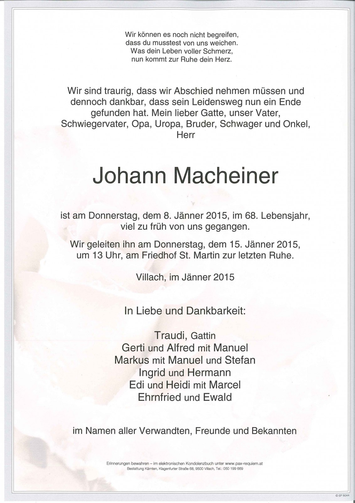 Parte Johann Macheiner