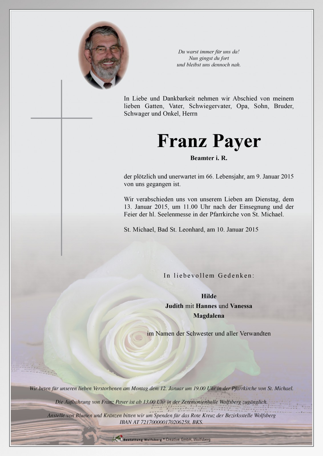Parte von Payer Franz