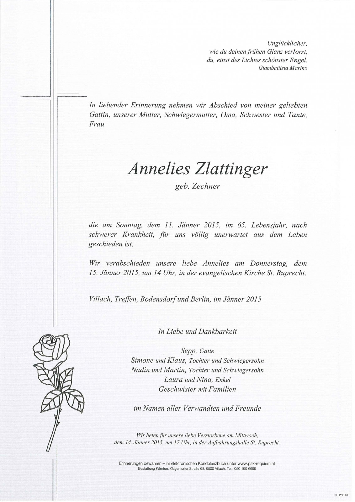 Parte Annelies Zlattinger