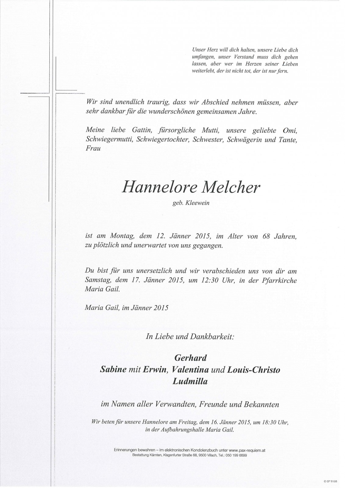 Parte Hannelore Melcher