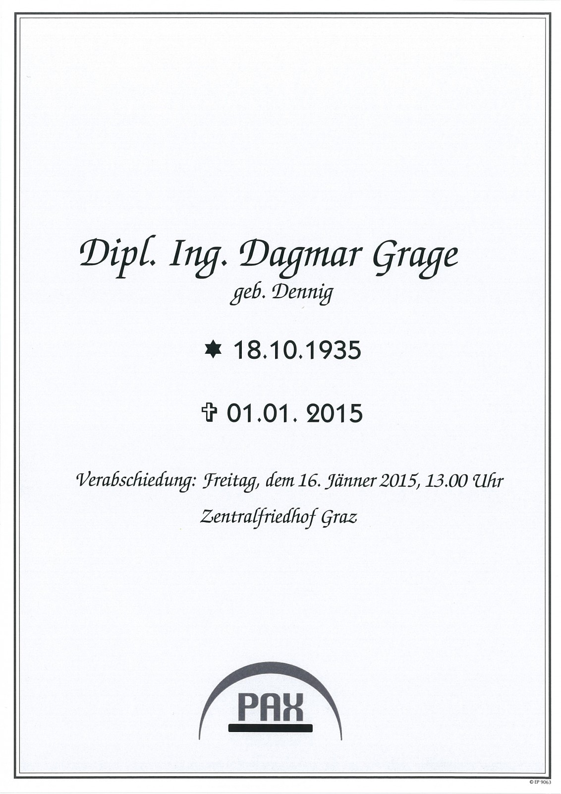 Parte Dipl. Ing. Dagmar Grage