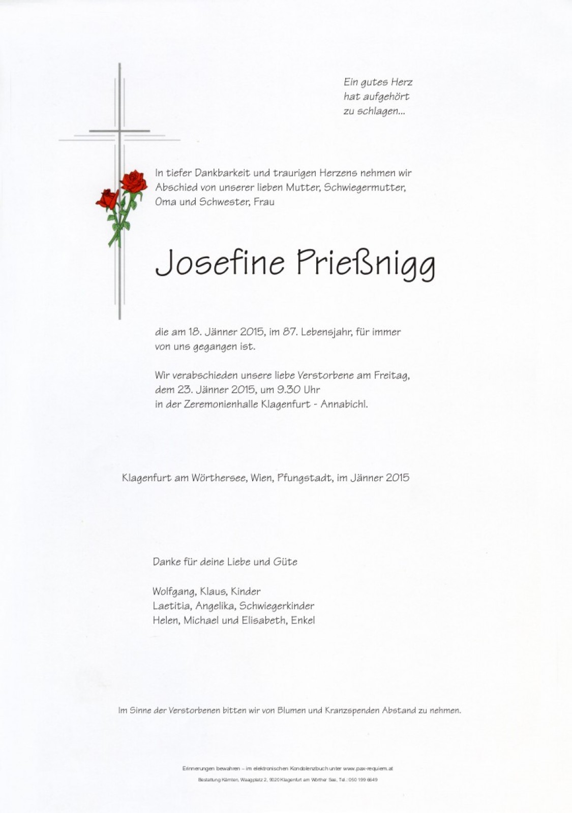 Parte Josefine Prießnigg