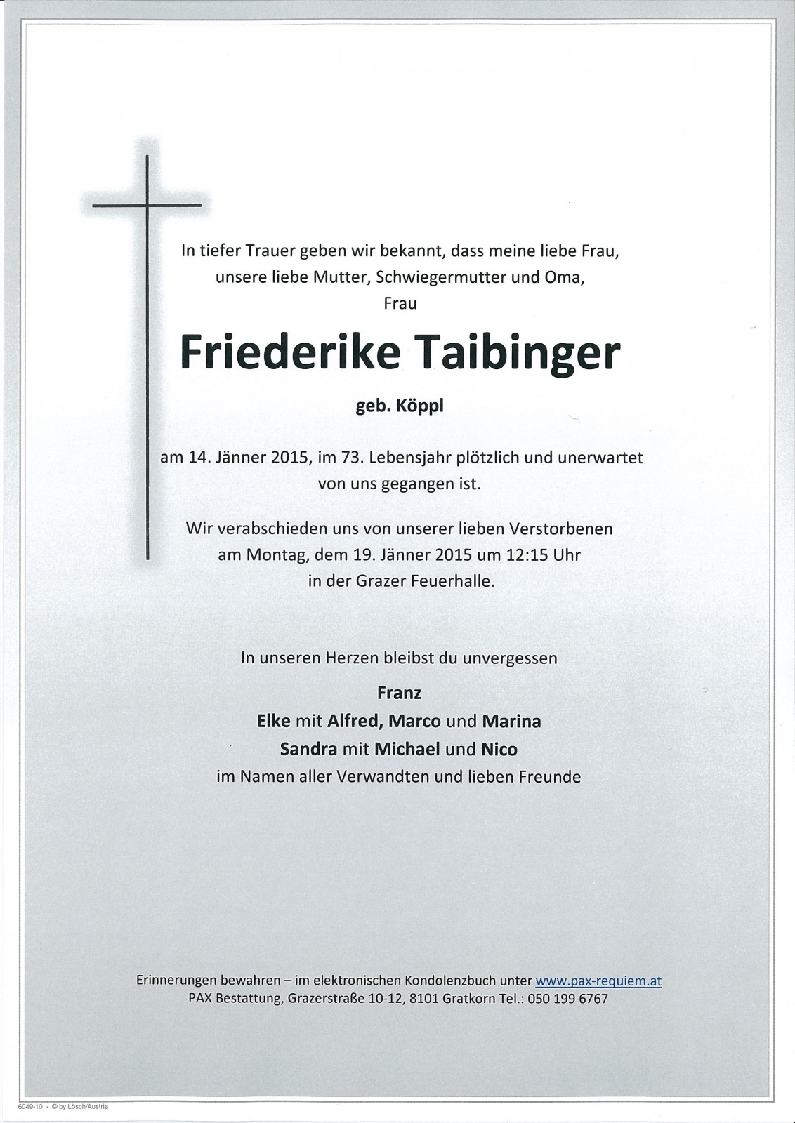 Parte Friederike Taibinger