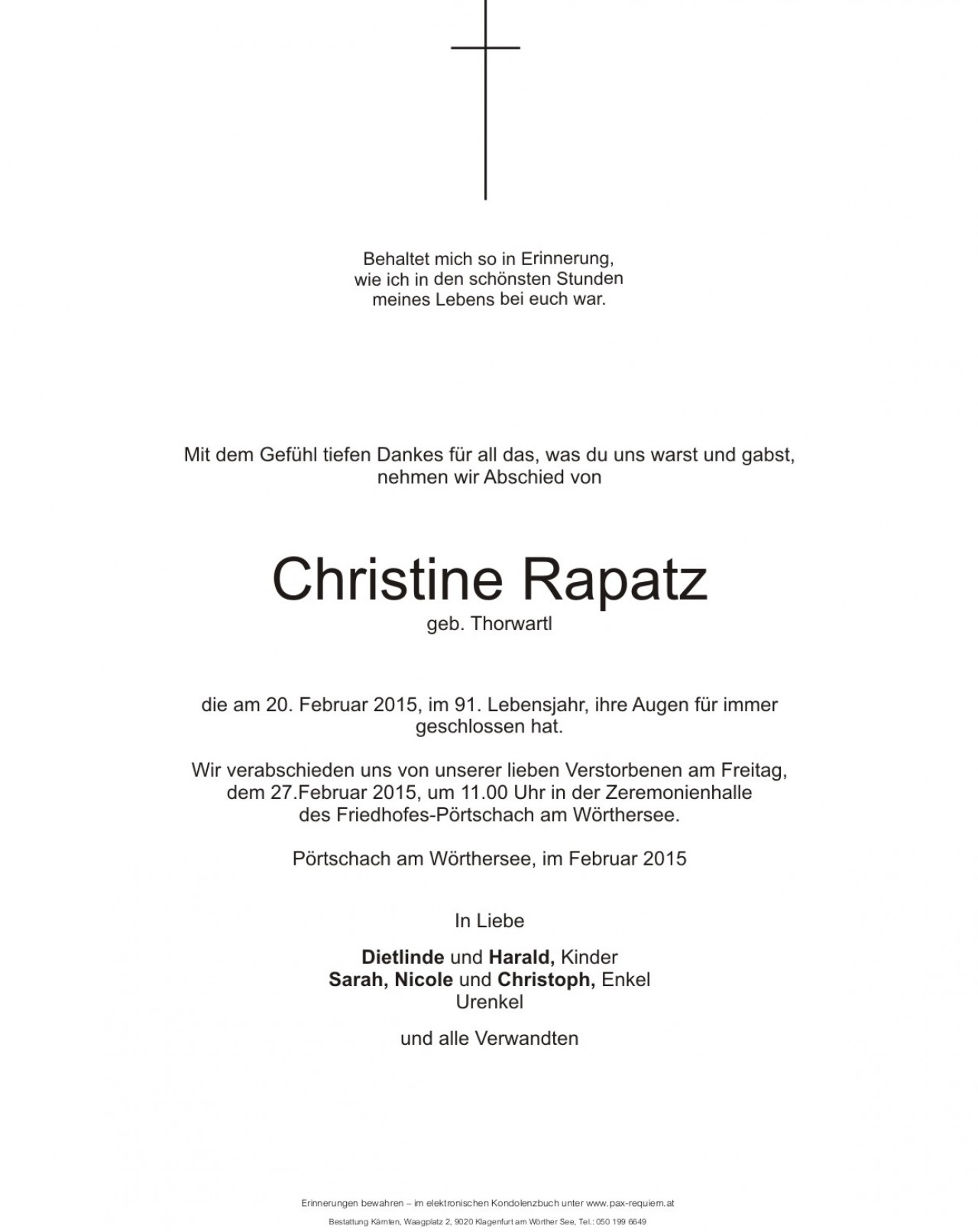 Parte Christine Rapatz