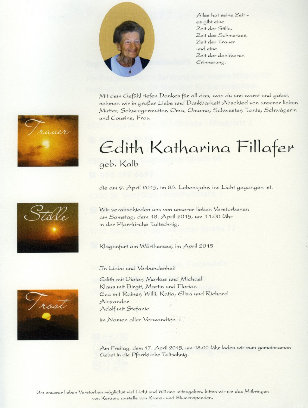 Parte Edith Katharina Fillafer