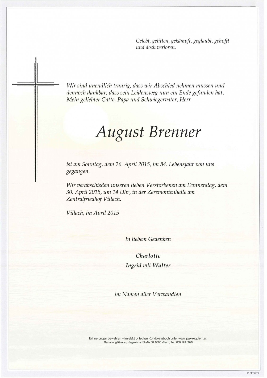 Parte August Brenner