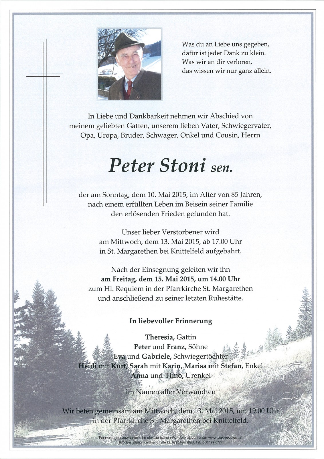 Parte Peter Stoni sen.