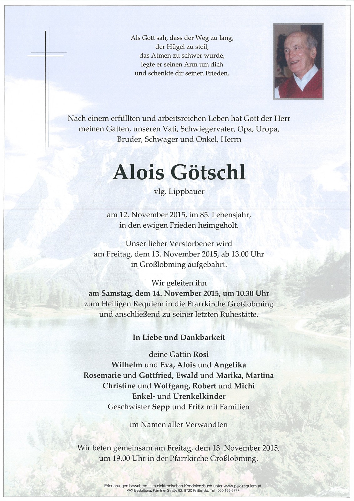Parte Alois Götschl, vlg. Lippbauer