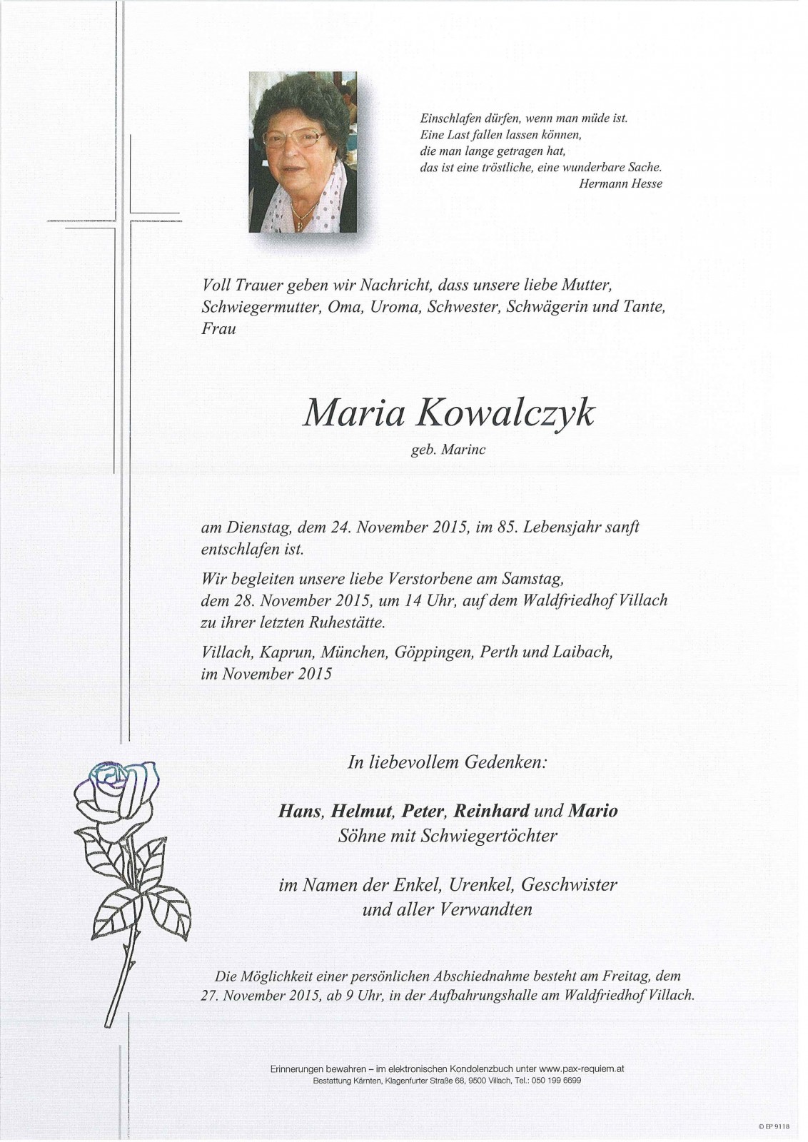 Parte Maria Kowalczyk