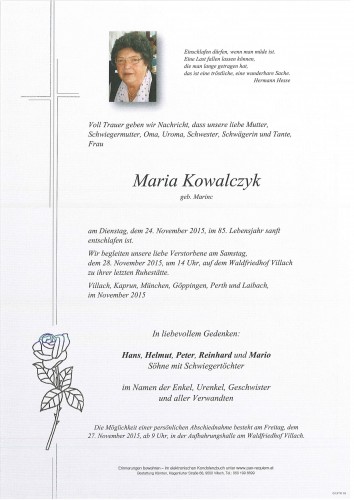 Maria Kowalczyk