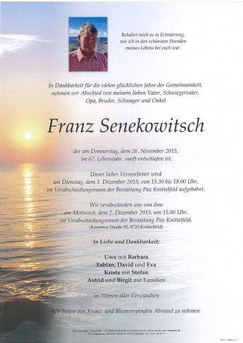 Franz Senekowitsch
