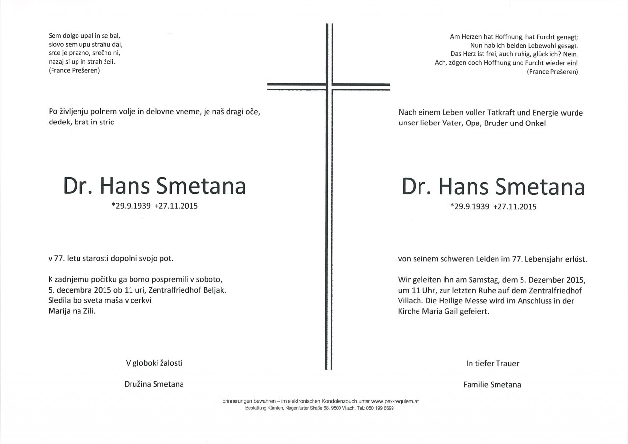 Parte Dr. Hans Smetana