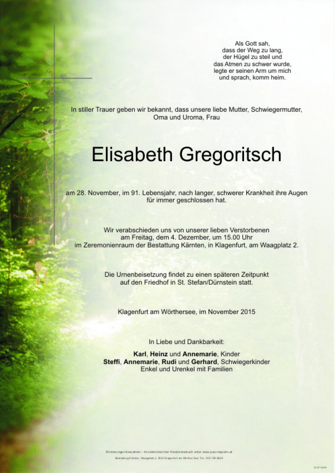 Parte Elisabeth Gregoritsch