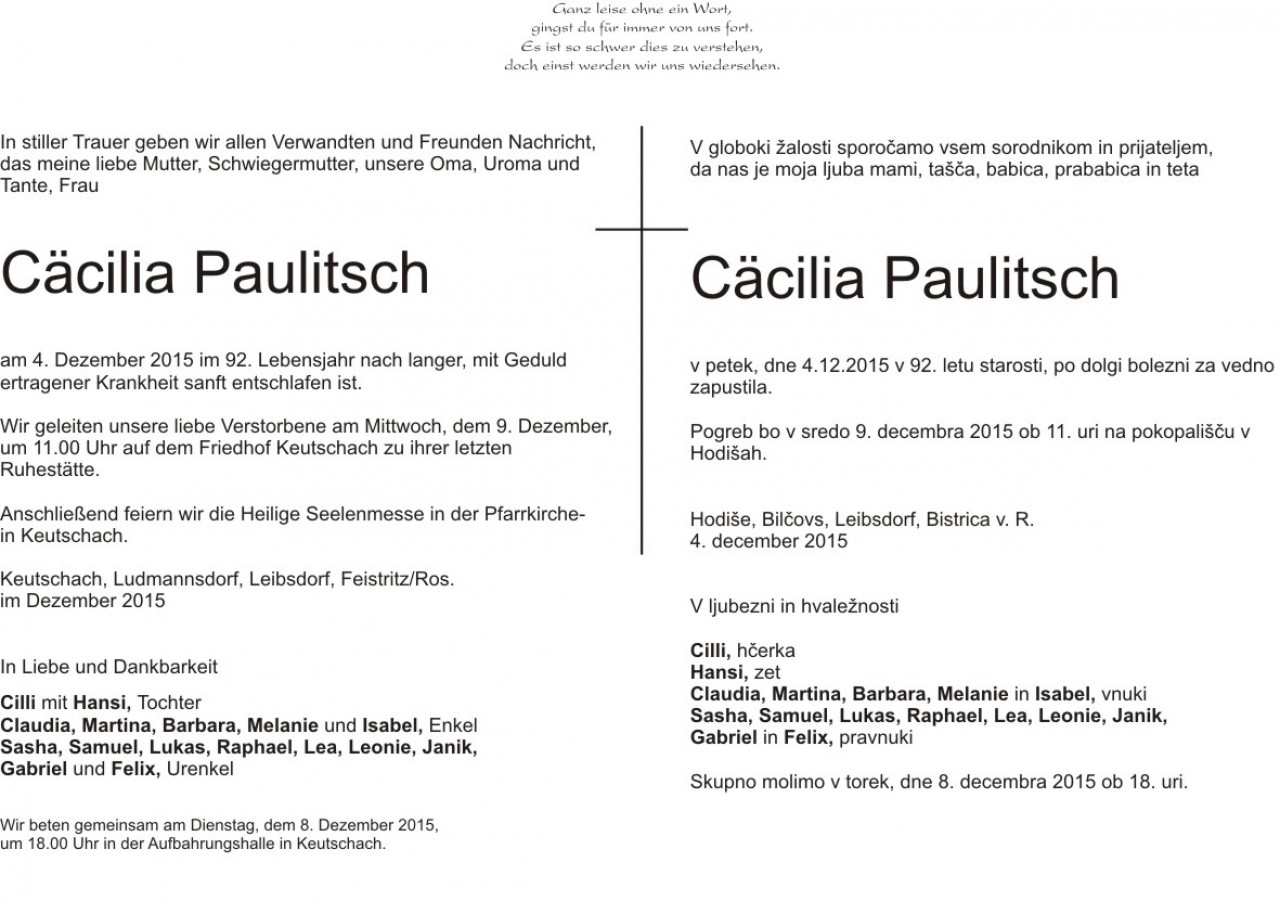 Parte Cäcilia Paulitsch