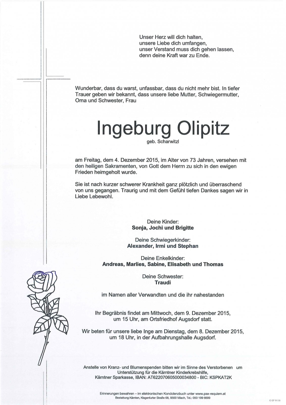 Parte Ingeburg Olipitz geb. Scharwitzl