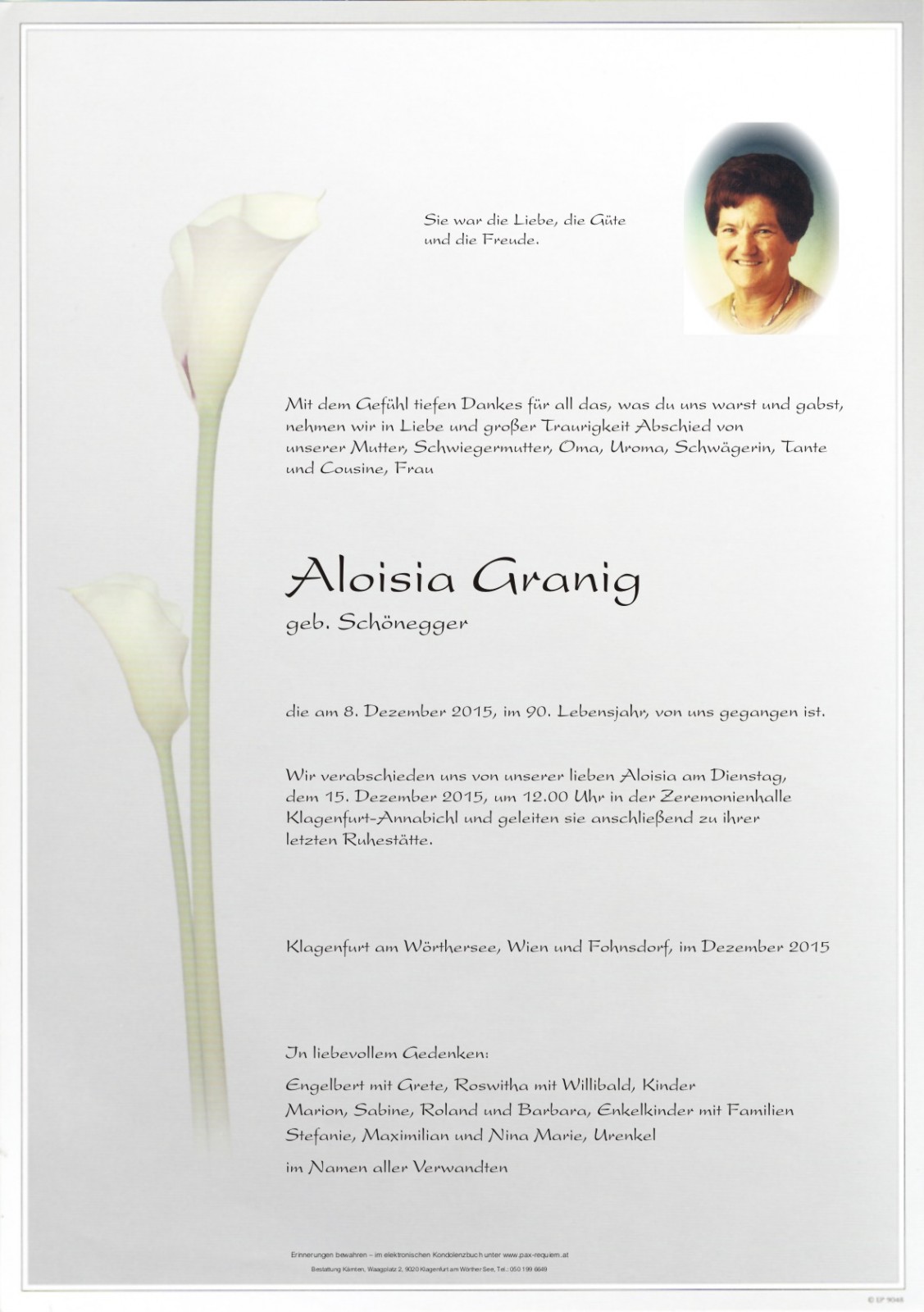 Parte Aloisia Granig