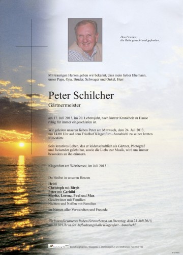 Peter Alfons Schilcher