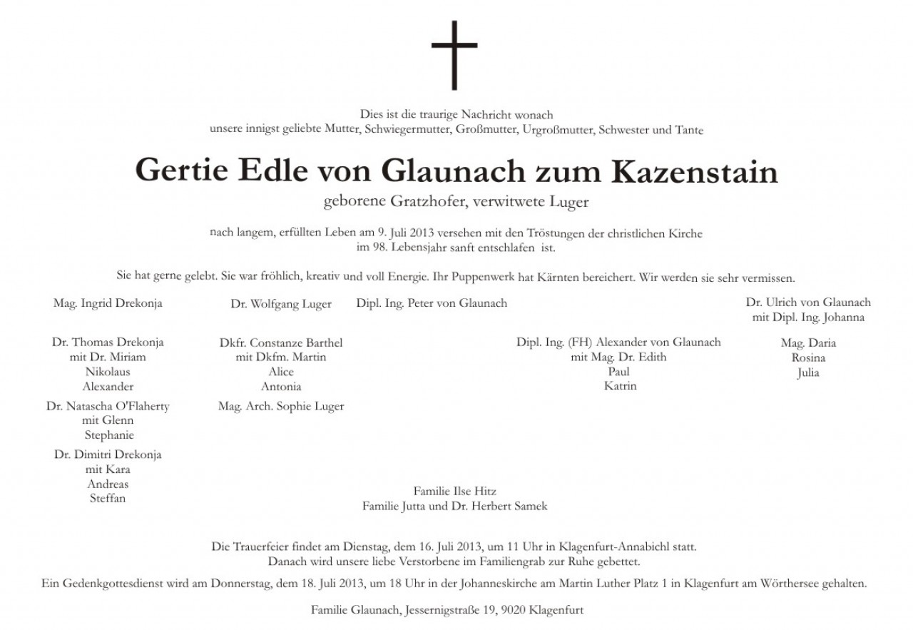 Parte Gertie von Glaunach
